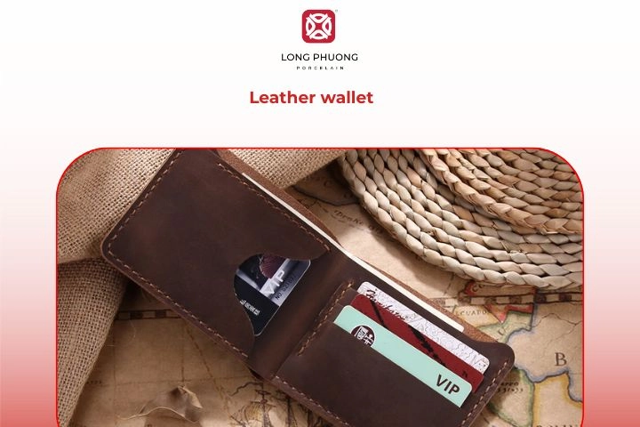 Luxury leather wallet graduation gift for him