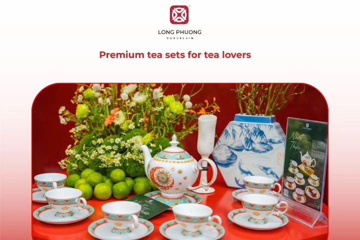 Premium porcelain tea set graduation gift for him