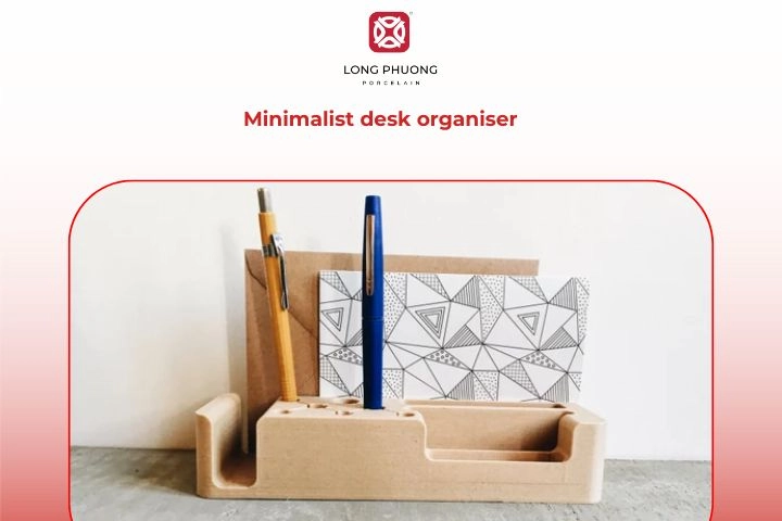Minimalist desk organiser graduation gift for him