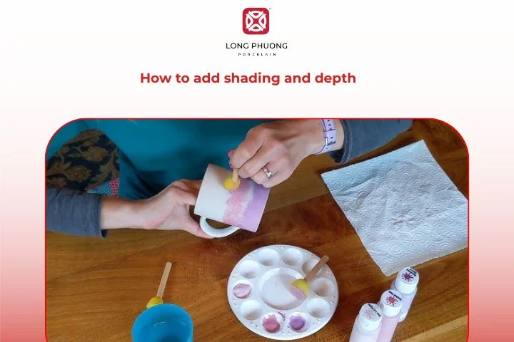 Techniques for shading and adding depth in ceramic art