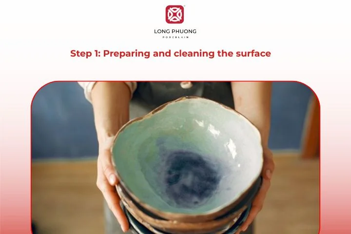 How to prepare and clean ceramics before painting