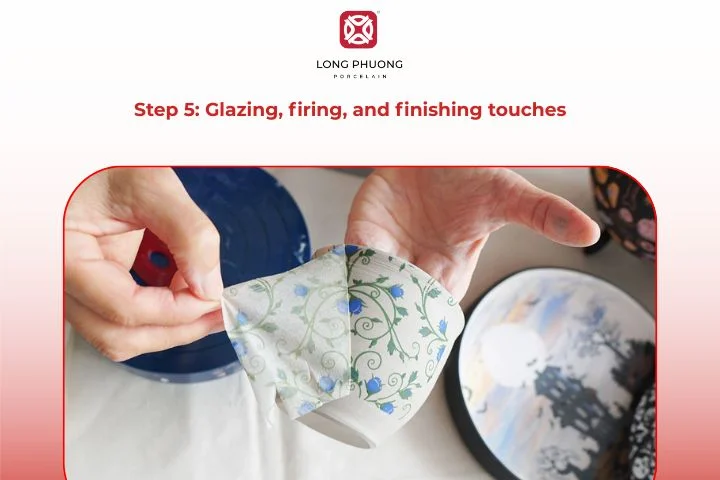 Glazing and finishing techniques for ceramic painting