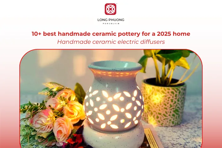 Handmade ceramic electric diffusers deliver a gentle aroma with handcrafted sophistication