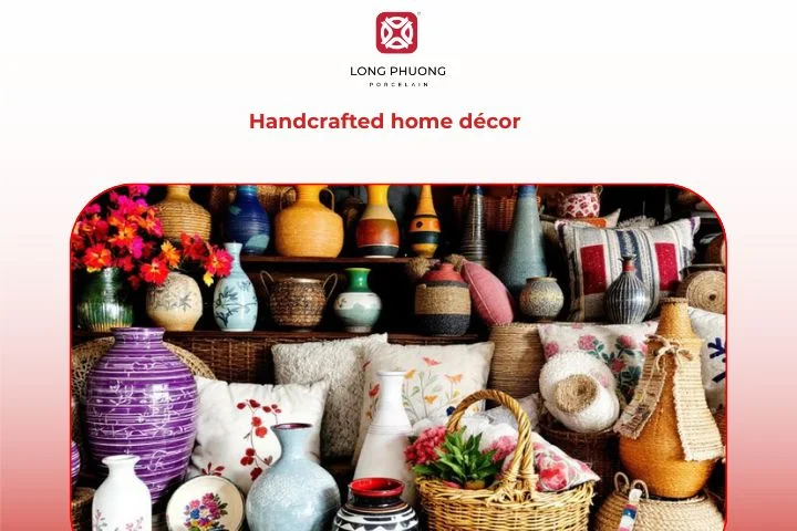 Handcrafted home décor from Long Phuong Porcelain — artistic and elegant housewarming gifts.