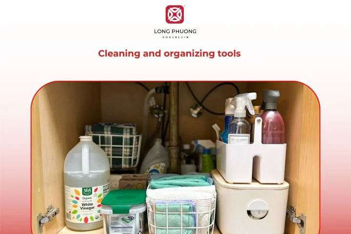 Cleaning and organizing tools — practical housewarming gifts for a clean and cozy home.