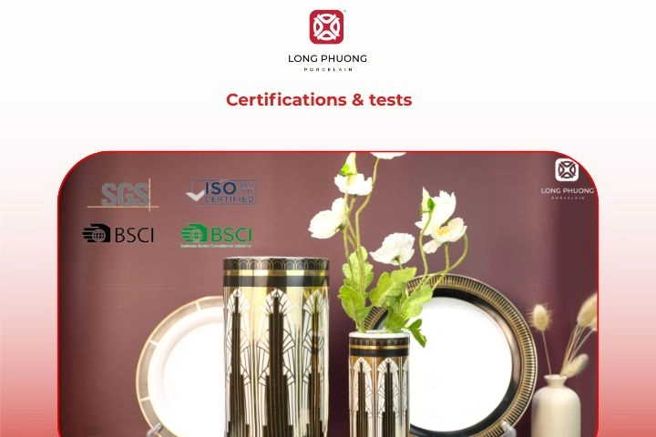 International certifications and safety tests for Vietnamese porcelain