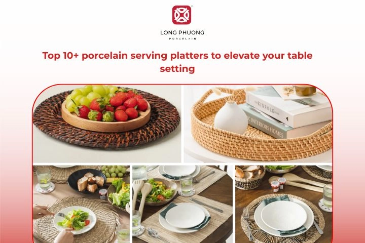 Top porcelain serving platters for elegant table settings