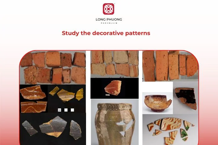 Decorative patterns represent artistic style and cultural identity in ancient ceramics.