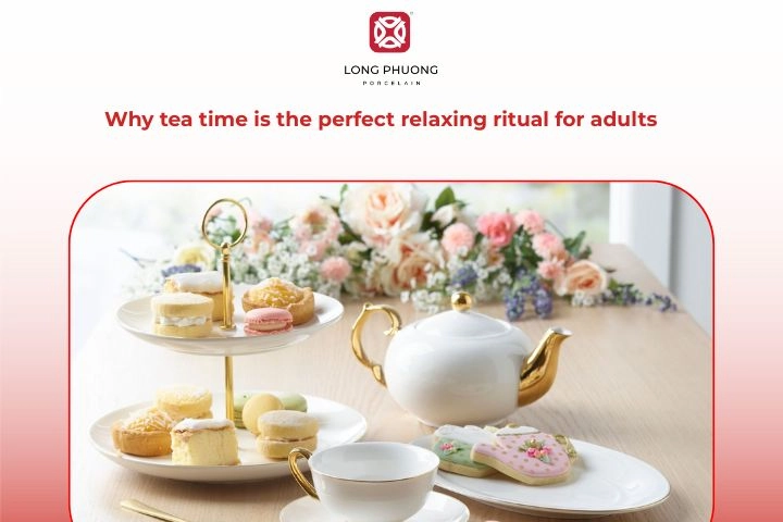 Enjoying a calming cup of hot tea during a quiet break