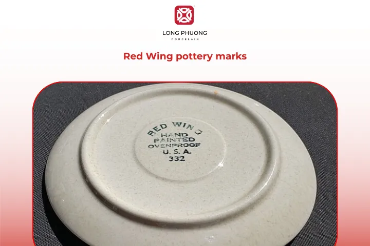 The USA pottery marks identification guide helps identify original Red Wing pieces