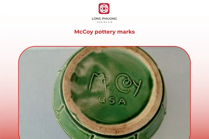 The USA pottery marks identification guide helps recognize genuine McCoy items
