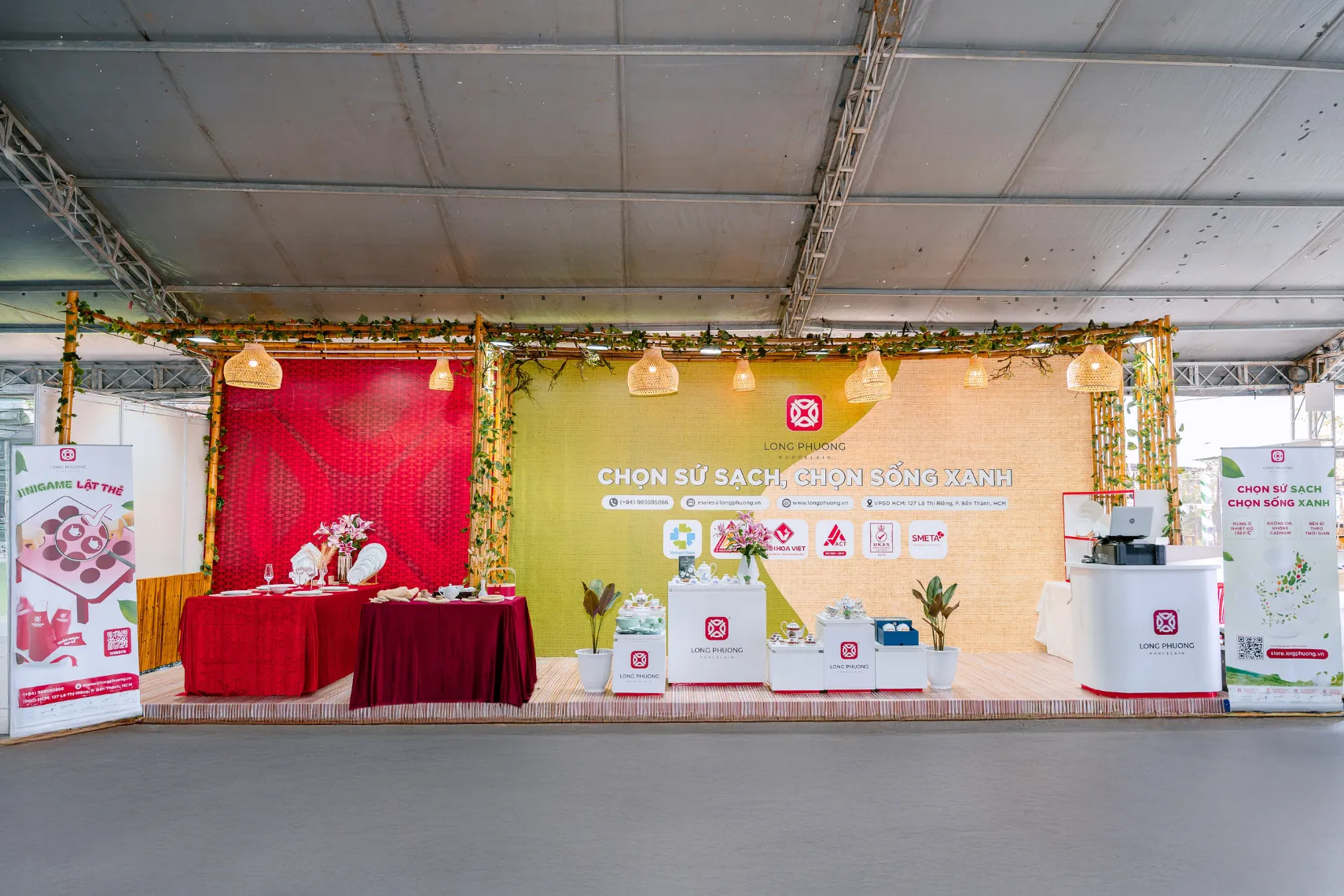 Long Phuong booth at the 2025 Vegetarian Food Festival