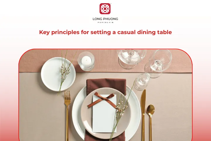 Basic rules for setting up a casual dining table