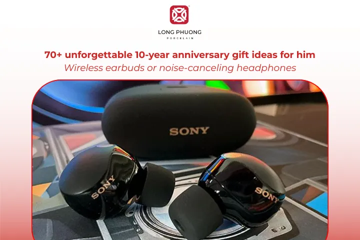 High-end headphones add modern practicality to a thoughtful 10-year anniversary gift for him
