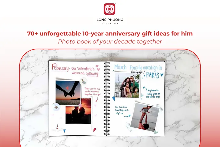 A curated photo book turns ten years of memories into a meaningful keepsake