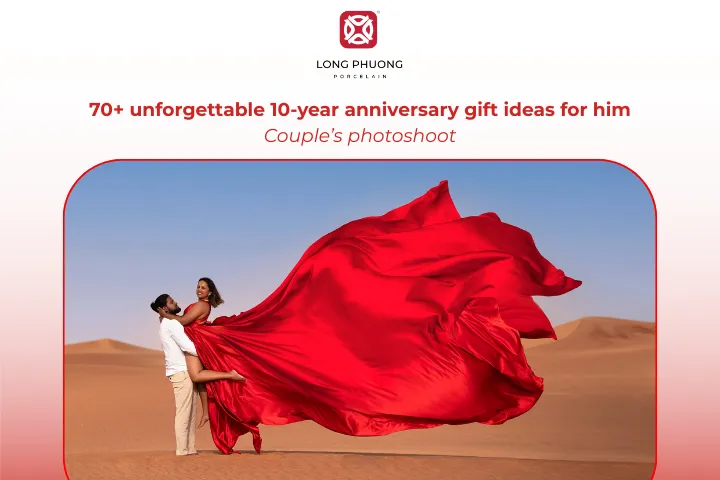 A professional photoshoot captures new memories to honor your 10-year journey