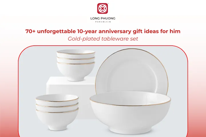 Gold-plated tableware adds a luxurious and celebratory touch to special occasions