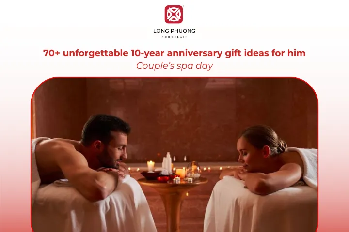 A spa day provides relaxation, wellness, and quality time together for your anniversary
