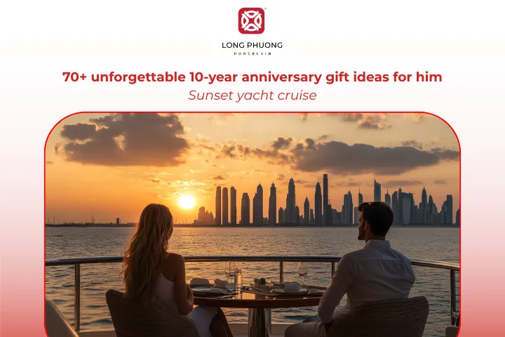 A private yacht cruise at sunset offers a luxurious and romantic anniversary experience