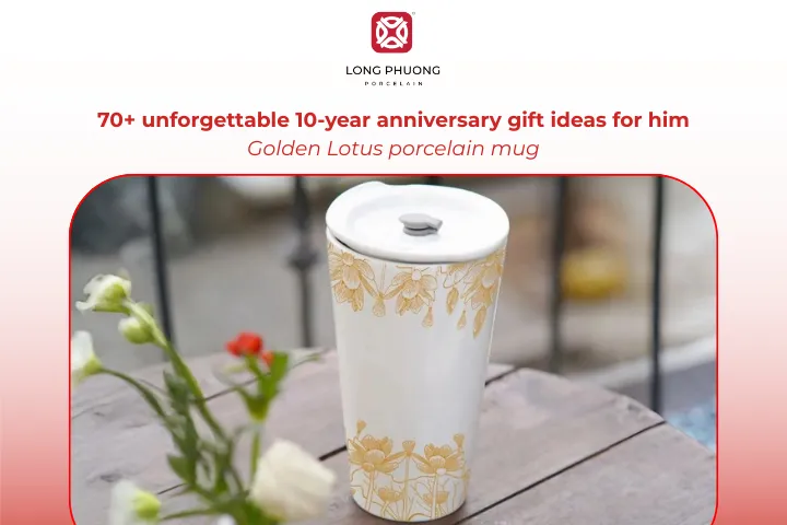 The Golden Lotus mug features a refined design, making every sip a meaningful moment