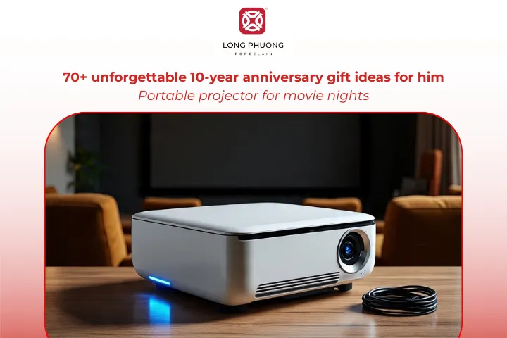 A portable projector makes cozy, romantic movie nights anywhere possible