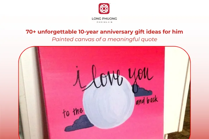 A hand-painted quote turns your message of love into lasting art