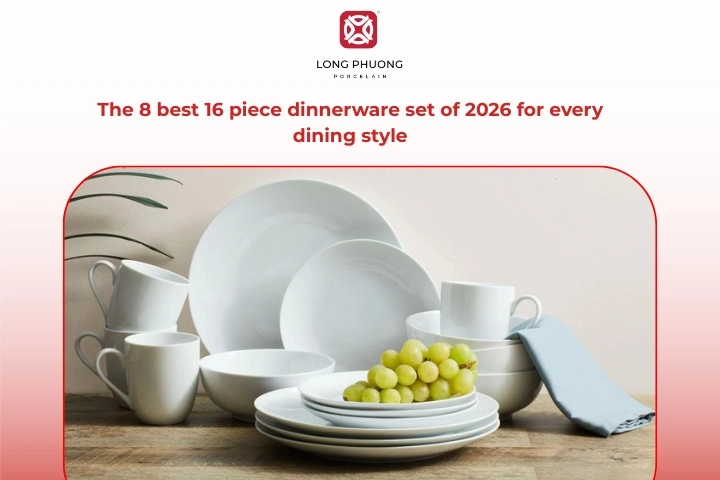 Top-rated 16 piece dinnerware set suitable for various dining preferences