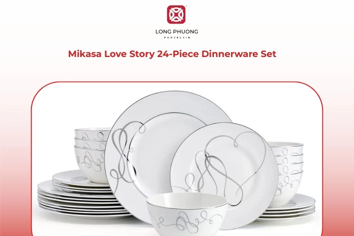 Romantic Mikasa Love Story set with timeless heart accents