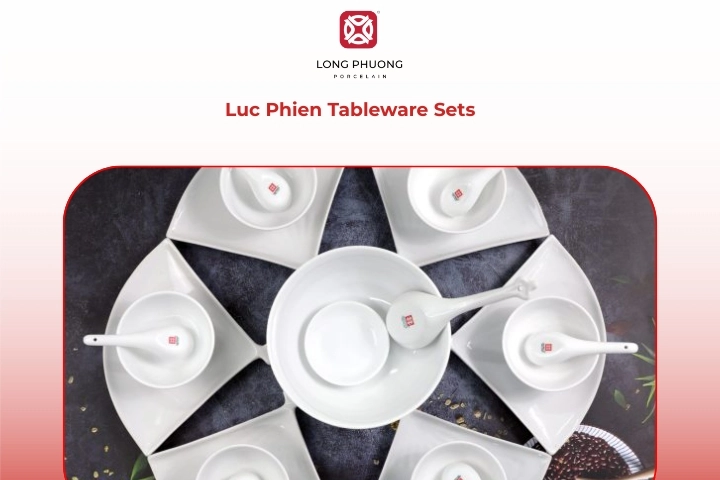 Elegant Luc Phien porcelain set suited for modern homes