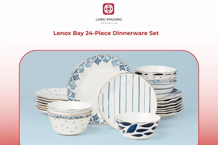 Polished Lenox Bay dinnerware set with soft curves