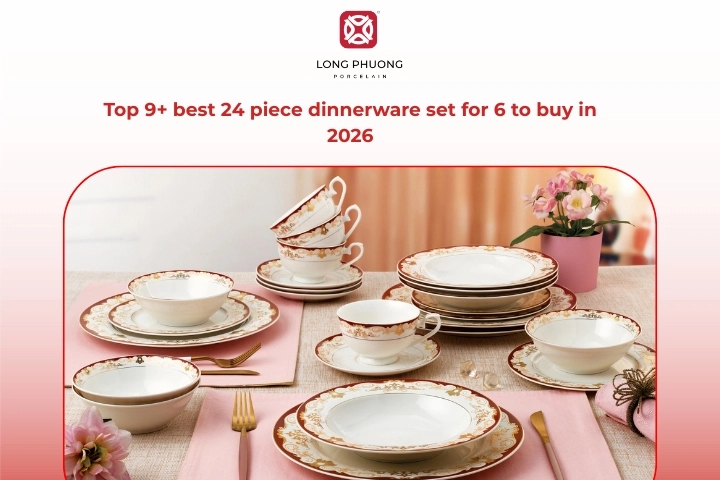 Selection of top-quality 24 piece dinnerware sets for families and hosting