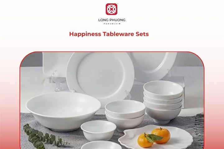 Warm-toned porcelain tableware creating a welcoming family dining atmosphere