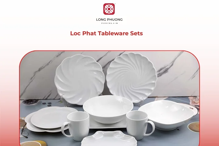 Traditional-inspired porcelain dinnerware set arranged for festive dining