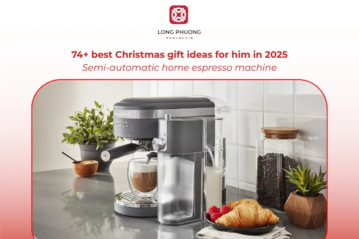 A semi-automatic espresso machine is a practical Christmas gift that combines comfort, style, and taste