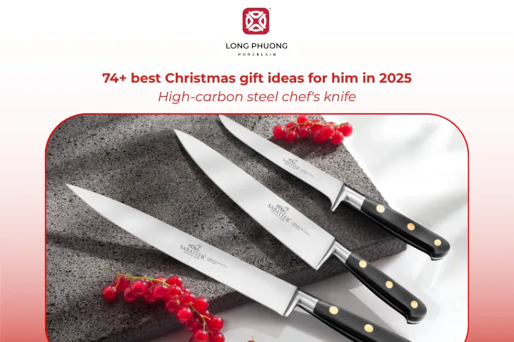 A high-quality chef’s knife is perfect for adding a professional touch to holiday cooking