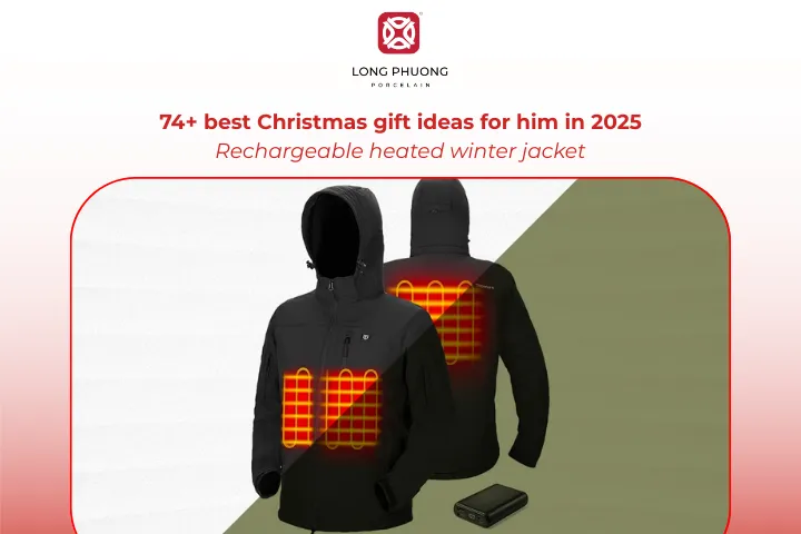 A rechargeable heated jacket is one of the Christmas gifts for him that combines practicality and comfort