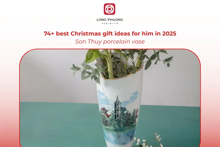 Son Thuy porcelain vase adds warmth and style to holiday décor and everyday life