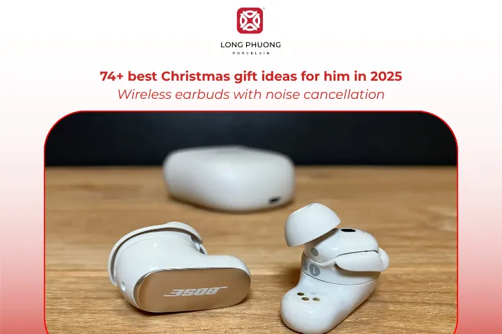 Wireless earbuds with noise cancellation are a tech gift he’ll appreciate all year round