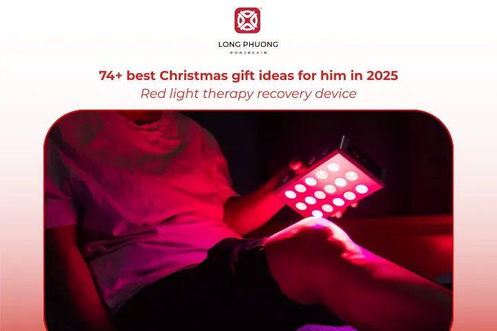 A red light therapy device is a modern Christmas gift that shows you care about his well-being