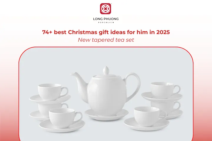 The tapered tea set makes a calm Christmas gift for him if he appreciates relaxed home moments