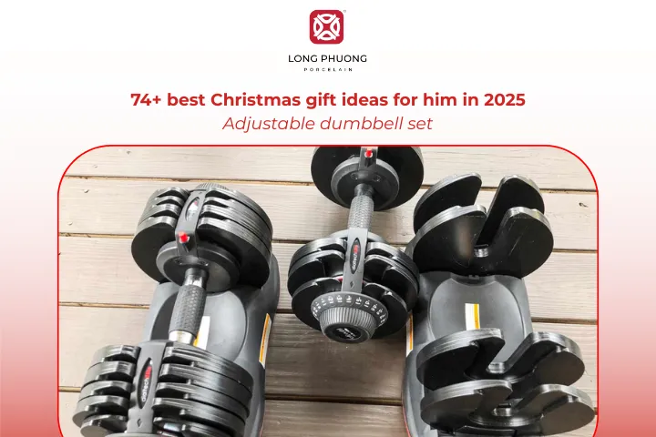 An adjustable dumbbell set is a practical gift for staying fit and motivated