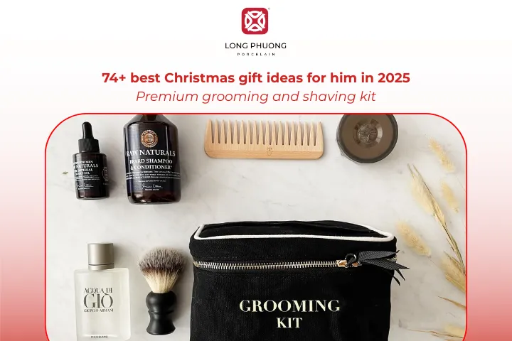 A grooming and shaving kit is one of the Christmas gifts for him that shows attention to detail