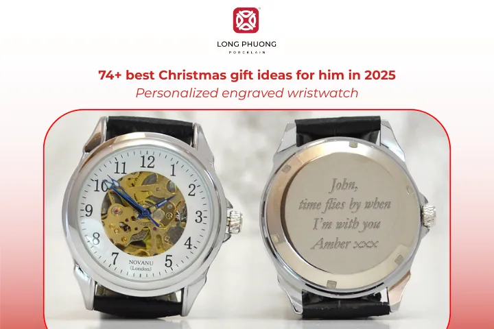 A personalized engraved watch is a memorable gift for lasting holiday joy