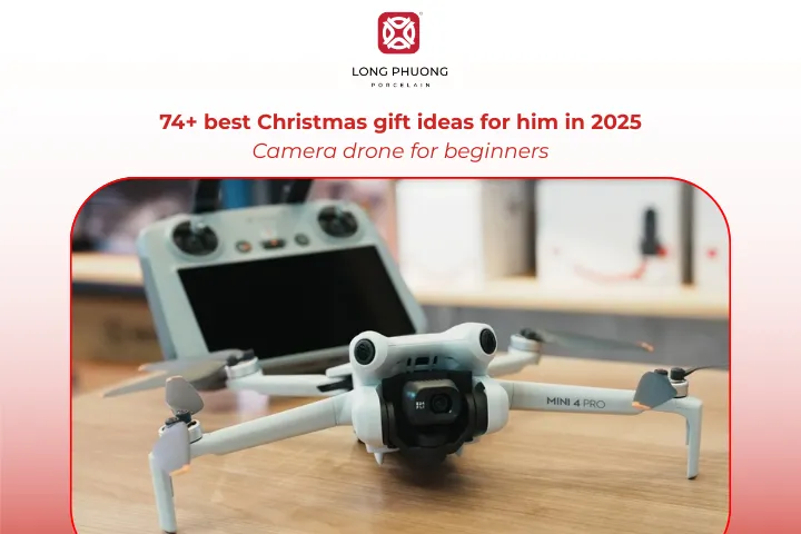 A beginner-friendly camera drone is one of the Christmas gifts for him that adds excitement to the holidays