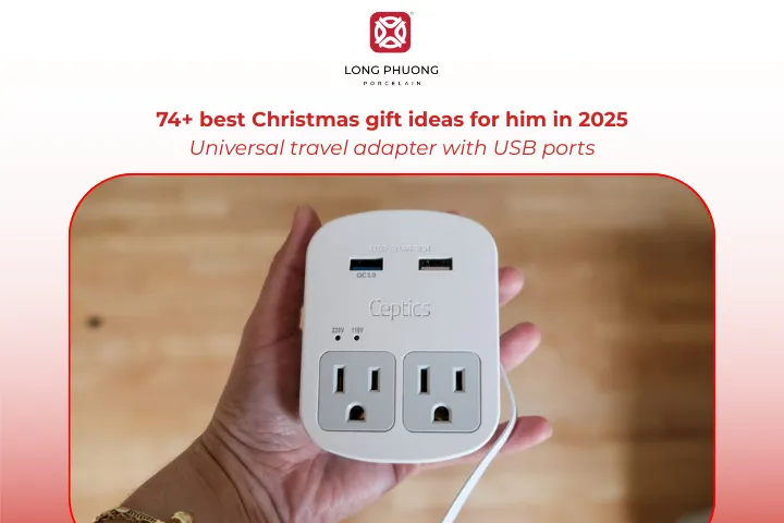A universal travel adapter is a practical gift for tech-savvy travelers