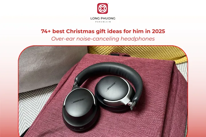 Over-ear noise-canceling headphones are a gift that balances fun and relaxation for him