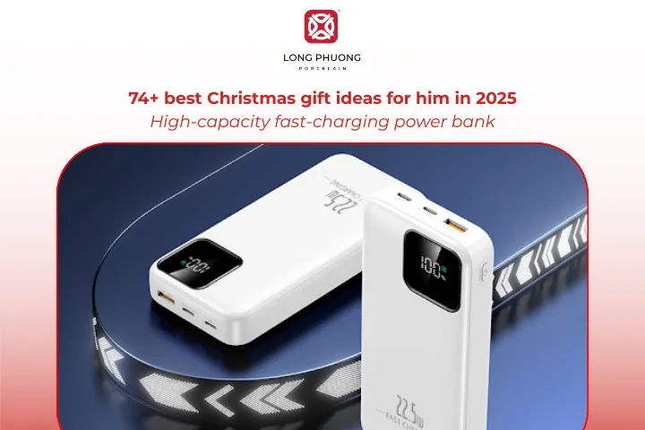 High-capacity fast-charging power bank is a thoughtful gift that combines convenience and care