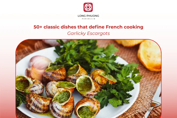 Snails baked in garlic butter for a true French dining experience