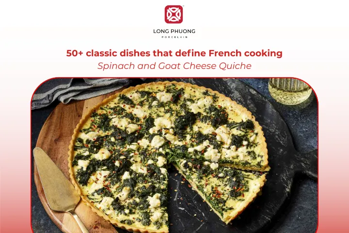 Spinach and Goat Cheese Quiche is a savory tart perfect for brunch or light meals