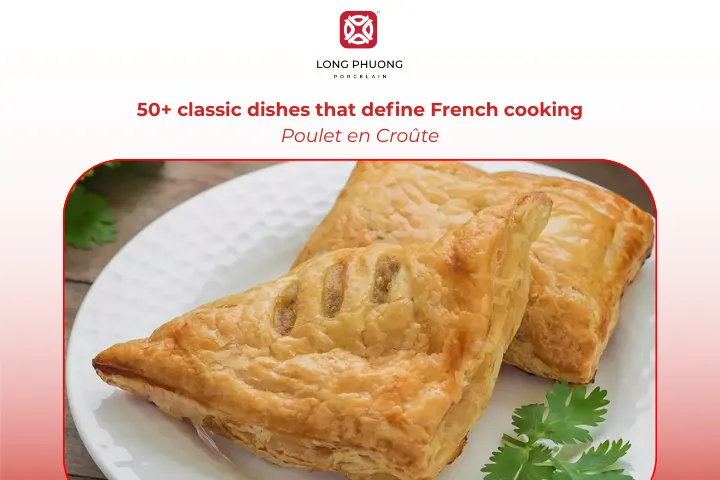 Poulet en Croûte is a comforting chicken pie wrapped in golden puff pastry